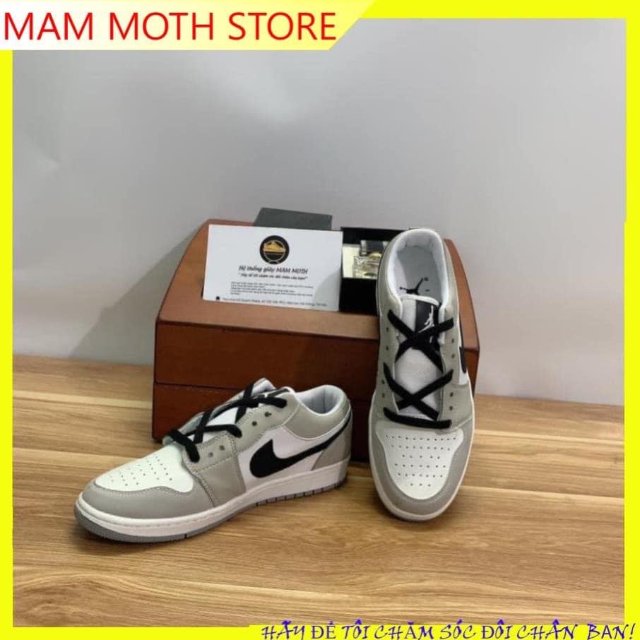 Thanh Lý Giày thể thao sneaker jd1 xám cổ thấp full size nam bản trung cao cấp sh