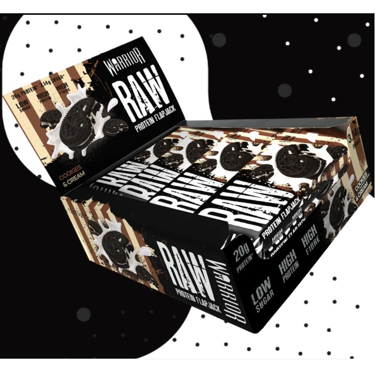 Warrior Raw Protein Flap Jack - Bánh Protein Bổ Sung Protein, Phát Triển Cơ Bắp