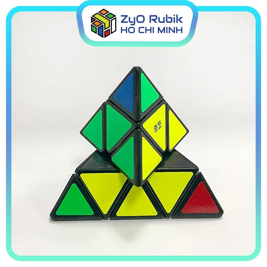 Rubik Tam Giác - Qiyi Pyraminx Sticker Viền Đen - Đồ Chơi Phát Triển Trí Tuệ - Zyo Rubik Hồ Chí Minh