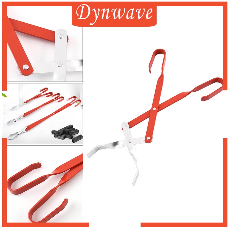 [DYNWAVE]Campfire Tongs Log Grabber Firewood Fire Pit Tools Camping Fireplace Tools