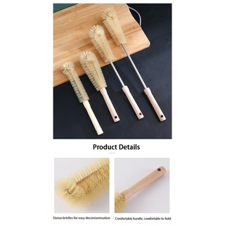 Convenient Long Handle Wooden Glass Scrubber