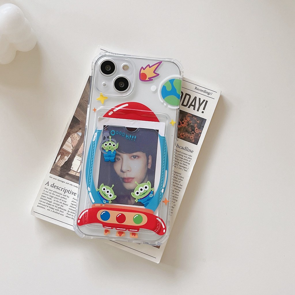 Thẻ Ốp Điện Thoại tpu Dẻo Trong Suốt Họa Tiết toy story Dễ Thương Chống Trầy / Rơi Cho iphone 14 15 11 13 12 pro max xs x xr