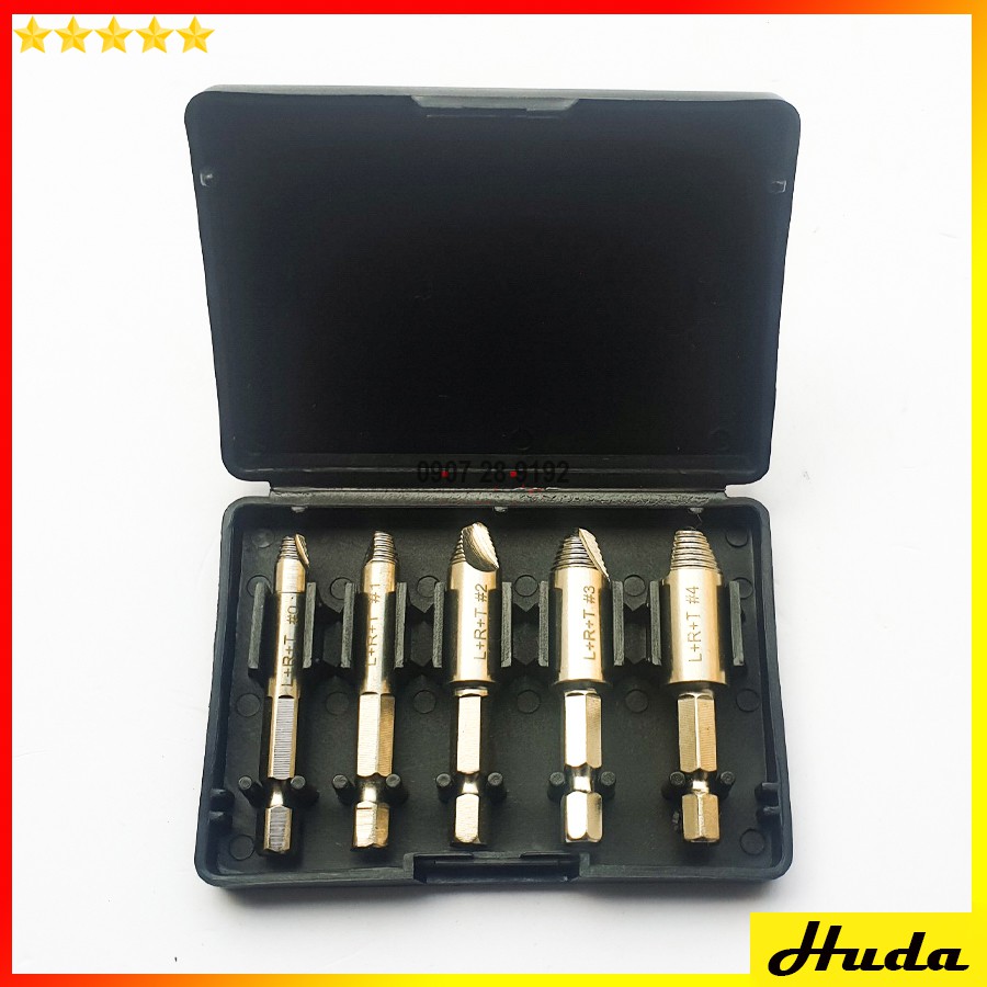 BỘ THÁO LẤY ỐC GÃY GẮN CHO MÁY KHOAN CẦM TAY - đồ làm mộc