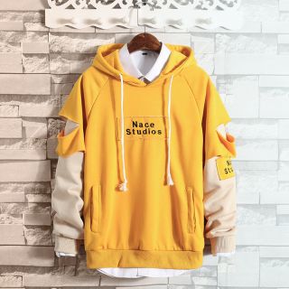 ( ODER ) Áo Hoodie Nam Dài Tay  Phối Sọc Có Nón AK140