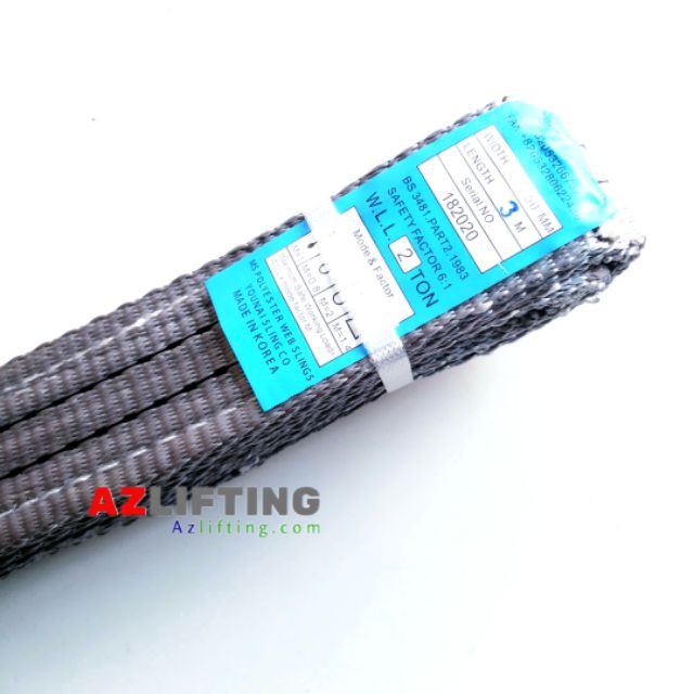 Cáp vải cẩu hàng Hàn Quốc hiệu Younai hai tấn 3 mét
