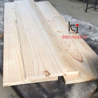 [KID064] - TẤM GỖ THÔNG DÀI 100x10x3 CM LÁNG MỊN 4 MẶT
