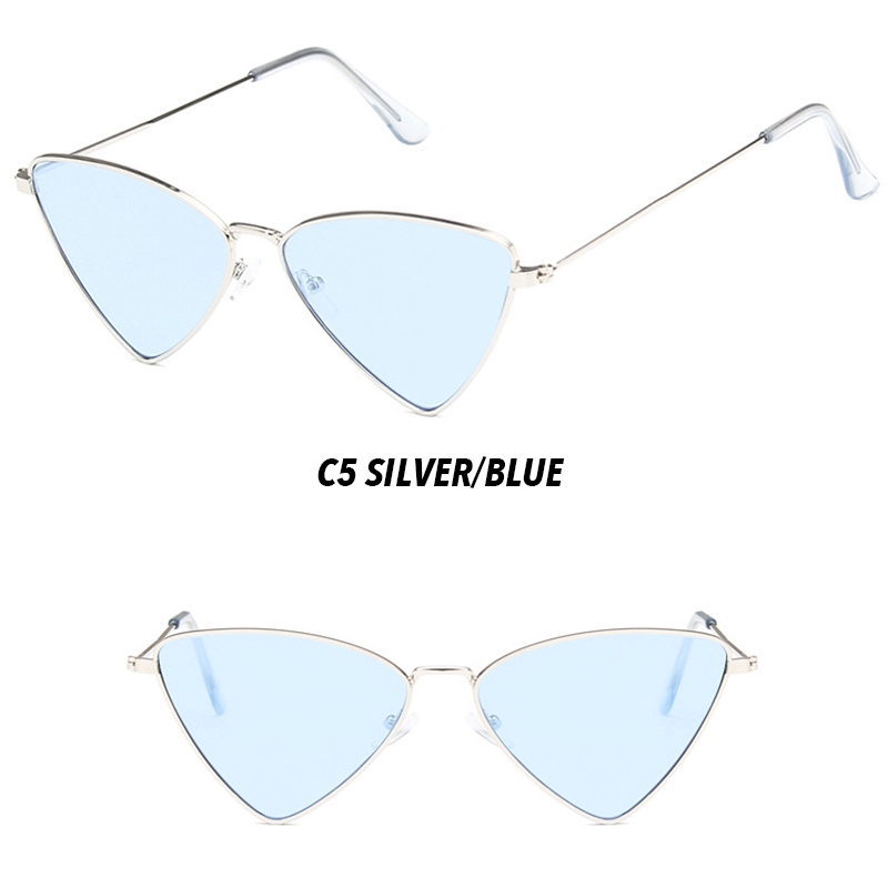 【HENGHA】【chứng khoán sẵn sàng】INS Fashion Candy Color Cat Eye Women Sunglasses Kính mát