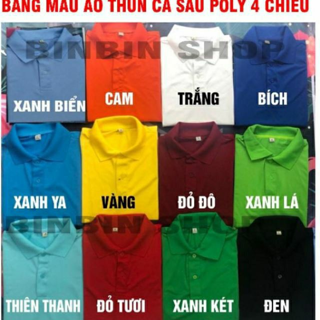 Áo thun vải cá sấu thái(poly). dày. mịn. không xù. Nam nữ cùng size | BigBuy360 - bigbuy360.vn