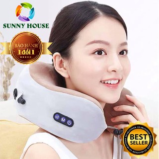 Gối massage đa năng chữ U, gối massage cổ vai gáy - Sunny House