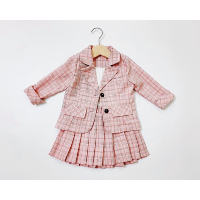 Vải kẻ may vest chất dày dặn không nhăn