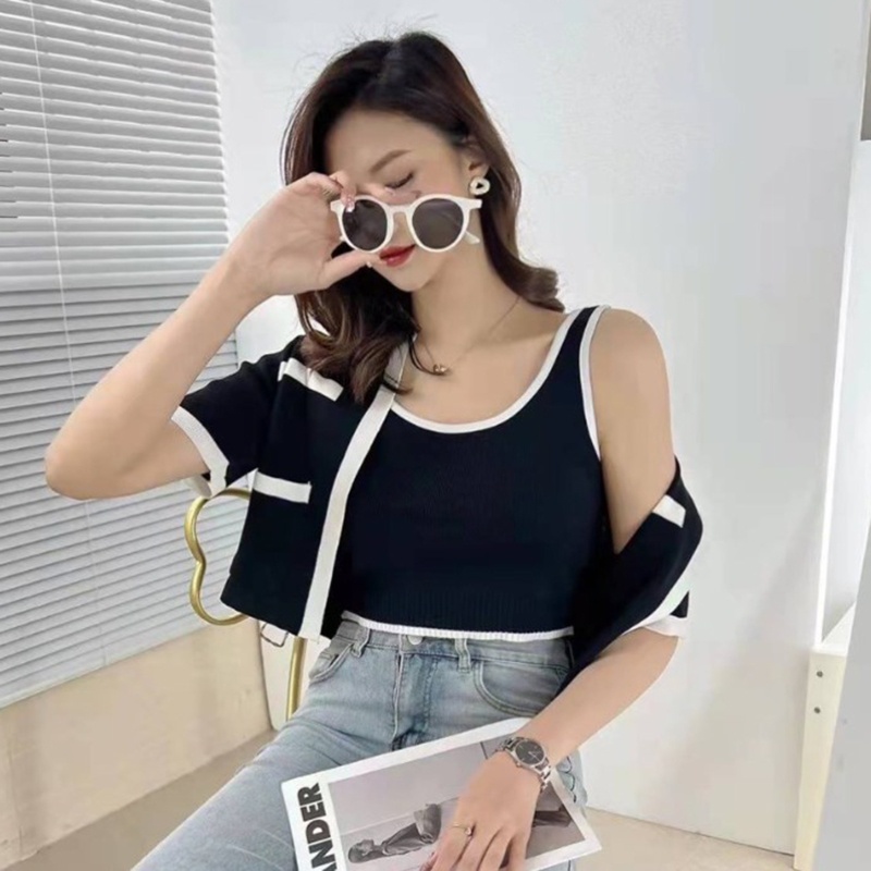 Bộ 2 Áo Khoác Cardigan Dài Tay Thời Trang Nữ Tính