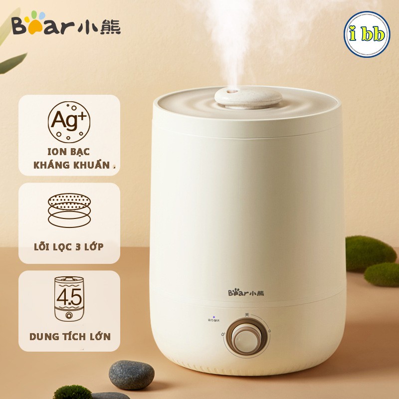 Máy phun sương Bear dung tích 4,5L, máy tạo ẩm khuếch tán tinh dầu phòng