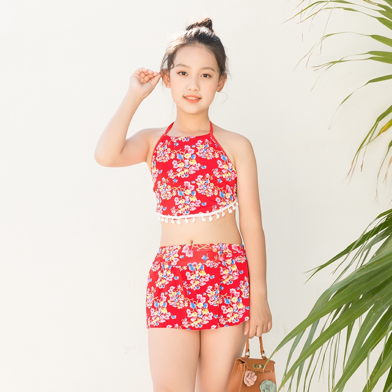 Bộ Đồ Bơi Thời Trang Đáng Yêu Cho Bé Gái 5-9 Tuổi | BigBuy360 - bigbuy360.vn