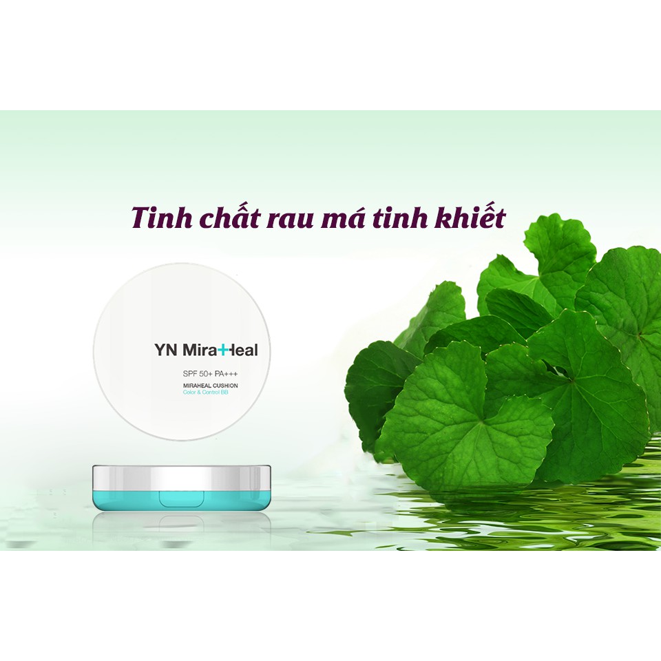 YN MIRAHEAL CUSHION 50+ PA+++ – PHẤN NƯỚC CHỐNG NẮNG VÀ DƯỠNG TRẮNG DA - Da nhạy cảm