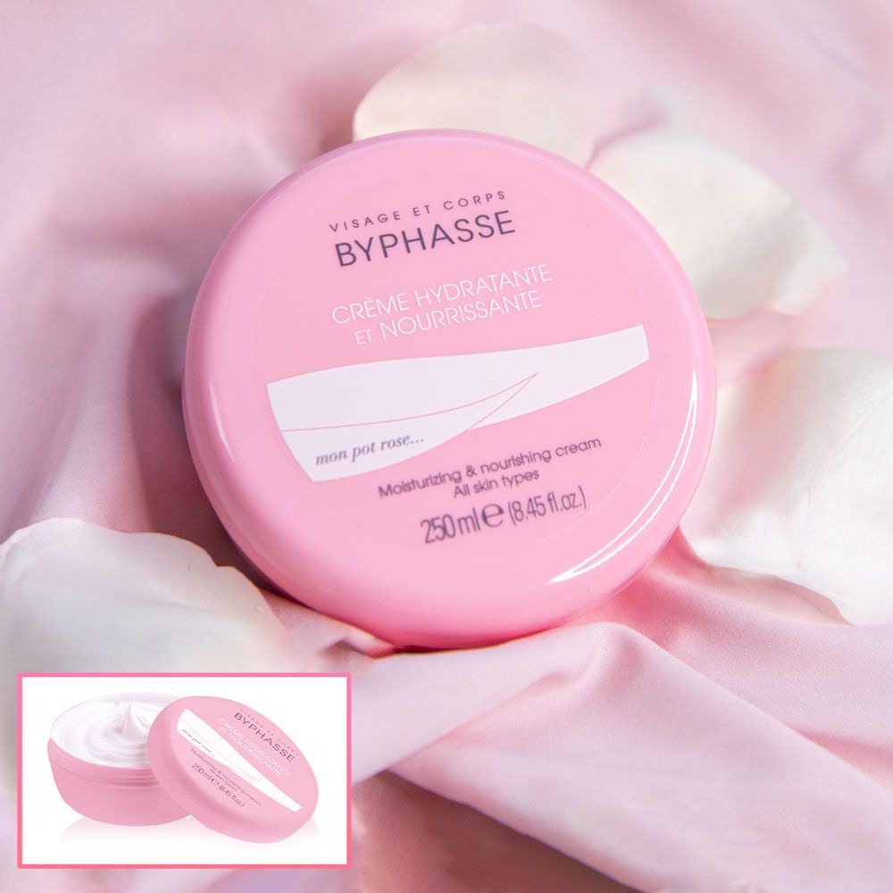 [DATE 07/2023] Bơ dưỡng thể mềm mịn, mướt da Byphasse Moisturing &amp; Nourishing Cream Face &amp; Body 250ml (Tây Ban Nha)