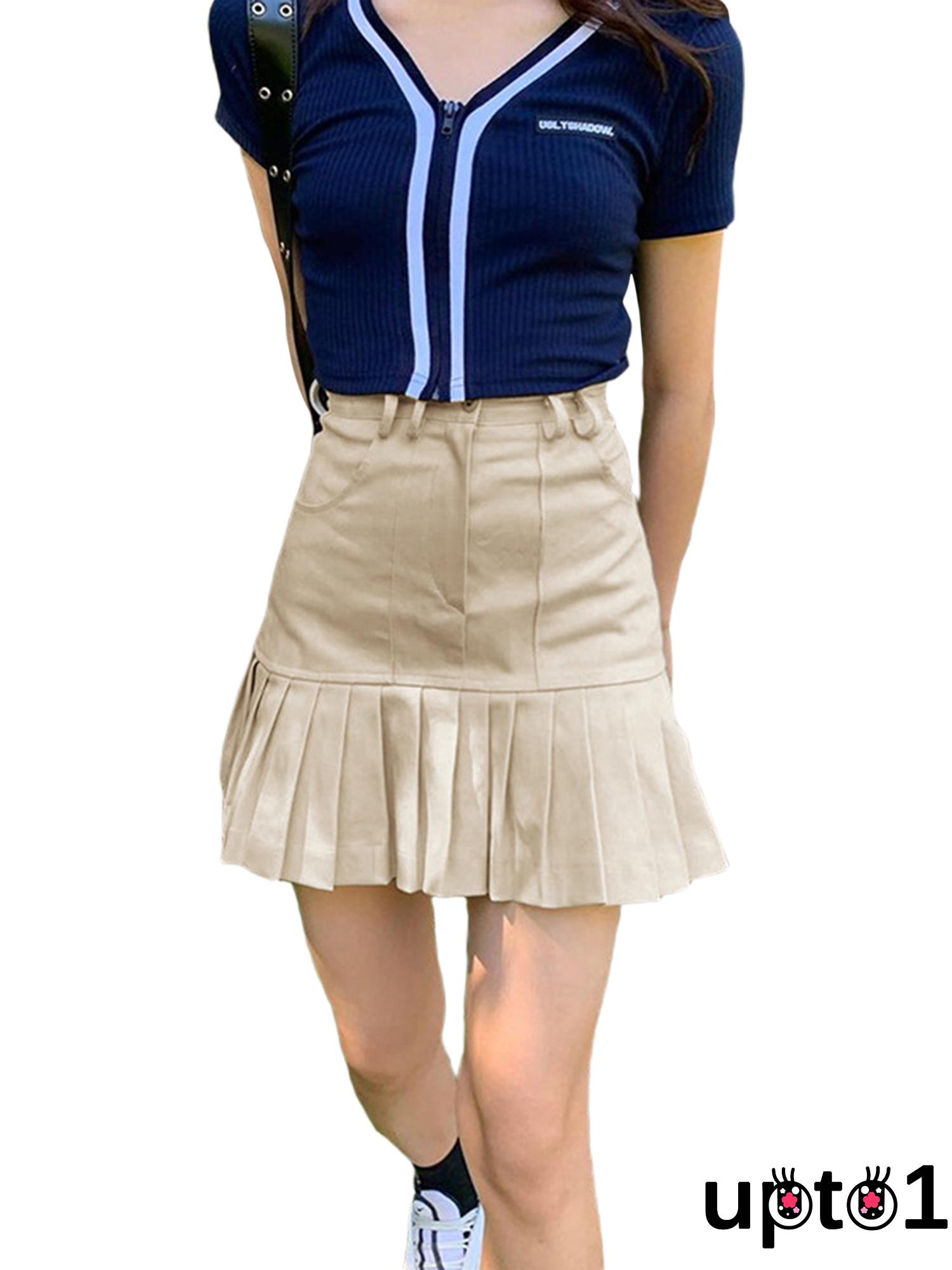 Chân Váy Nữ Lưng Cao Xếp Ly Thời Trang Thanh Lịch | BigBuy360 - bigbuy360.vn