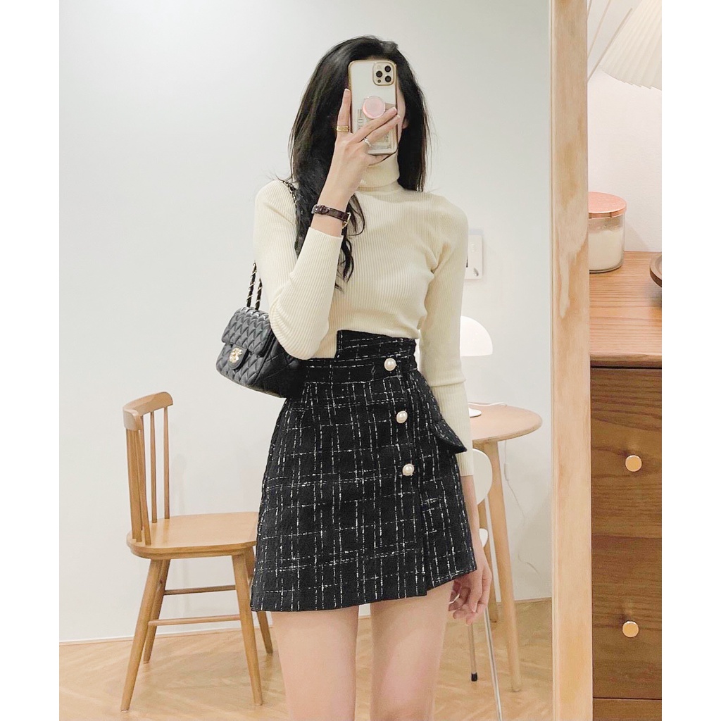 Áo len cổ lọ MIA1992 cao cấp - áo len cổ lọ nữ ôm dáng form co dãn phong cách Hàn Quốc | BigBuy360 - bigbuy360.vn