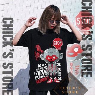Áo thun tay lỡ form rộng Bad monkey
