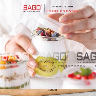 Combo 06 Hũ Sữa Chua Thủy Tinh 100ml , 200ml  Nắp Nhựa ( hũ trơn không trang trí )