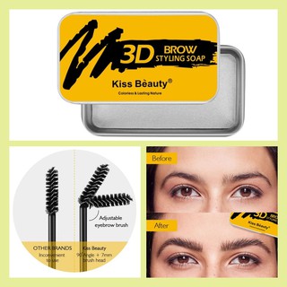 ❀Sáp Tạo Kiểu Lông Mày 3d chải kẻ mày  lâu trôiLâu Trôi Chống Thấm Nước lông chải lông mày chải lông tạo kiểu❀