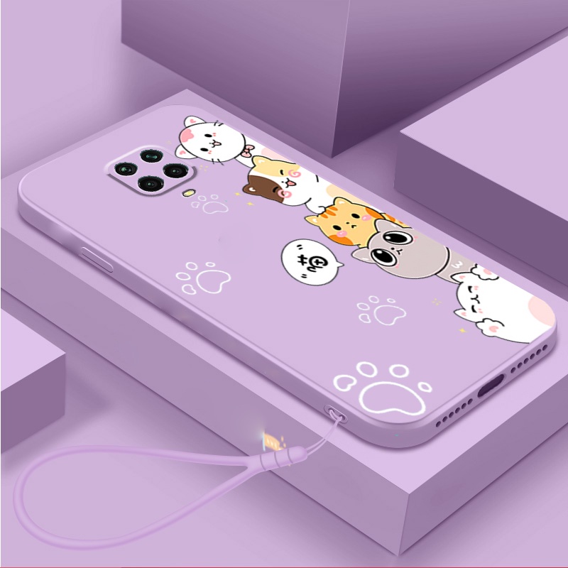 Ốp lưng REDMI NOTE 9S XIAOMI REDMI NOTE 9 PRO Ốp Điện Thoại Silicon Mềm Bảo Vệ Cho REDMI NOTE 9S XIAOMI REDMI NOTE 9 PRO DZMM01 viền vuông cute