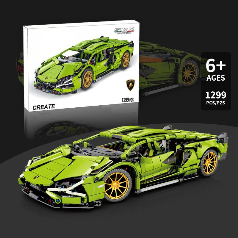 Mẫu Lắp Ráp mô hình 8866 Creator City SUV Car Siêu Xe Lamborghinis-Sián-FKP Racing Car