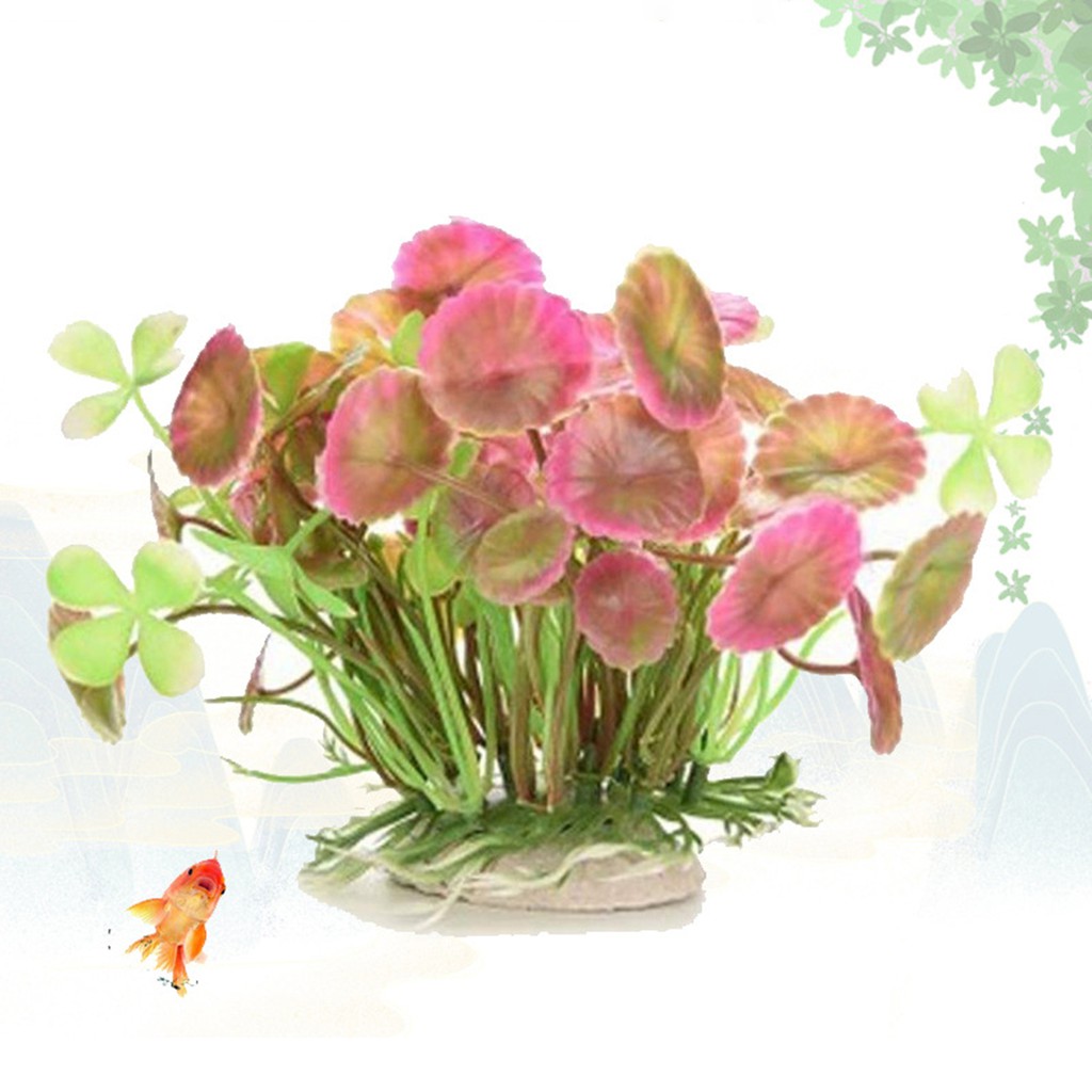 Lá Sen Nhân Tạo Trang Trí Bể Cá Tiện Dụng