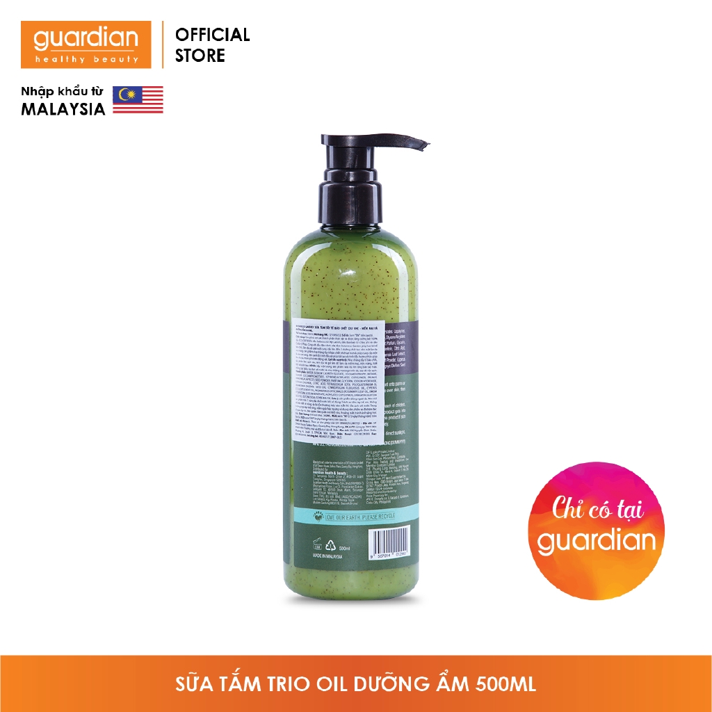 Sữa tắm tẩy tế bào chết Botaneco Garden dịu nhẹ mềm mại và dưỡng ẩm 500ml | BigBuy360 - bigbuy360.vn