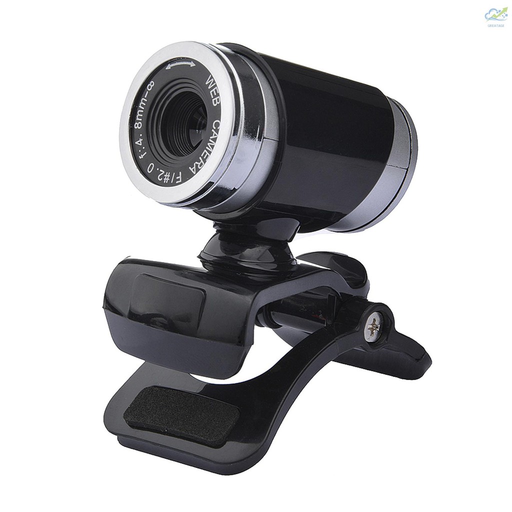 Webcam Usb 2.0 0.3 Triệu Pixels Có Thể Xoay 360 Độ Cho Máy Tính