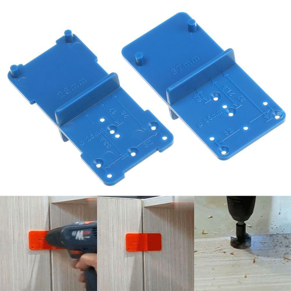 MUVAKO Dụng Cụ Định Vị Lỗ Khoan Bản Lề Mũi Khoan 28 / 37mm Bằng Nhựa Chuyên Dụng