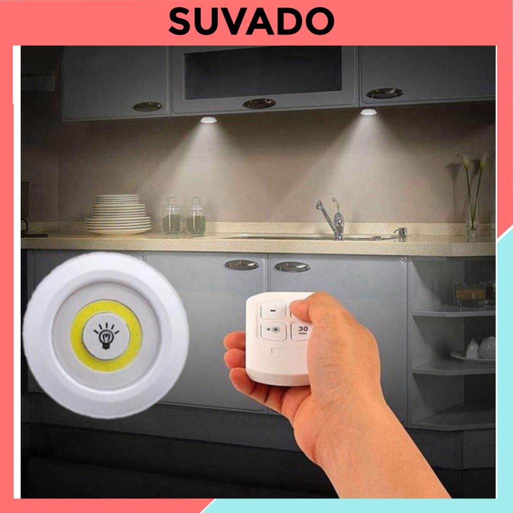 Bộ 3 Đèn led dán tường mini thông minh siêu sáng trang trí ốp trần nhà  cầu thang phòng ngủ tủ ddenf led GY13 SUVADO
