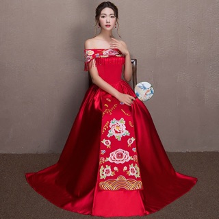 Áo khoả - hỷ phục cô dâu thêu