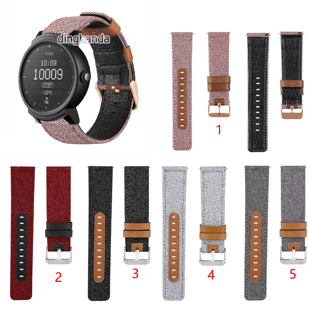 Dây Đeo Vải Canvas Cho Đồng Hồ Thông Minh Ticwatch E 2