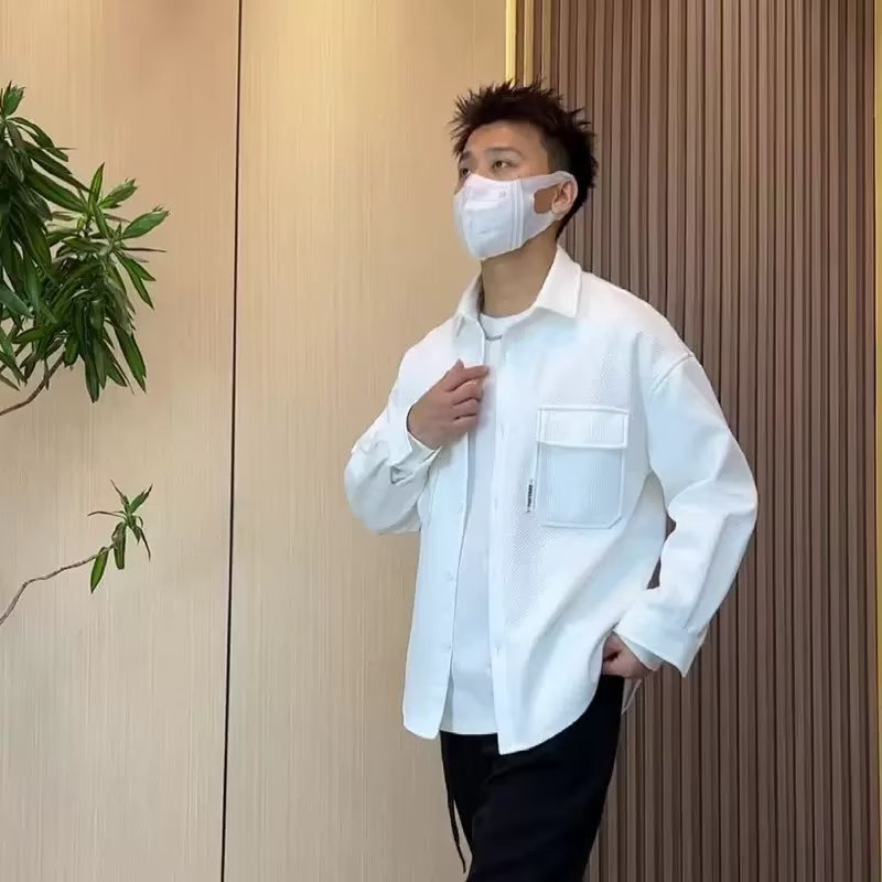 Áo sơ mi dài tay 2 túi hộp chất liệu nhung tăm siêu hot, dễ mặc dễ phối đồ, mặc đi học đi chơi