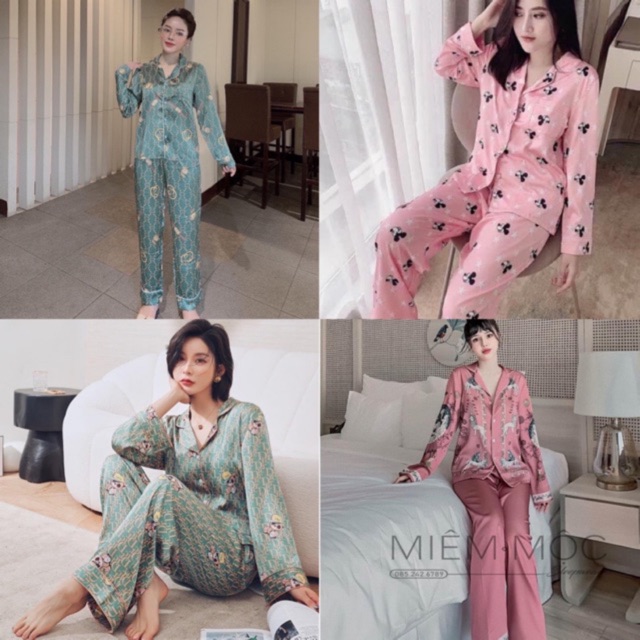 Đồ Bộ Satin - Mango Tay Dài Quần Dài | BigBuy360 - bigbuy360.vn