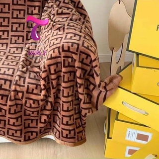HÀNG MỚI-  Chăn Điều Hòa Fendi- Chăn Công Sở Lông Tuyết Nhung Mịn Sang Trọng Đẳng Cấp Nhập Khẩu