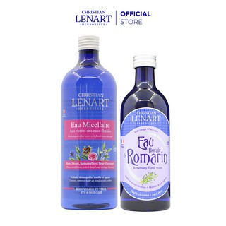 Combo Nước Tẩy Trang Christian Lenart 500ml và Toner Hoa Hương Thảo Romarin 200ml (cho da dầu)