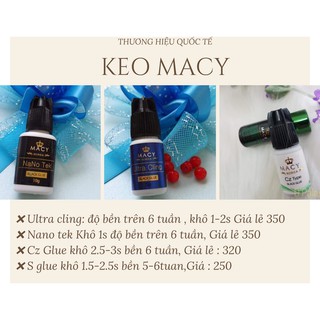 Keo nối mi Hàn Quốc MaCy NaNo Teck