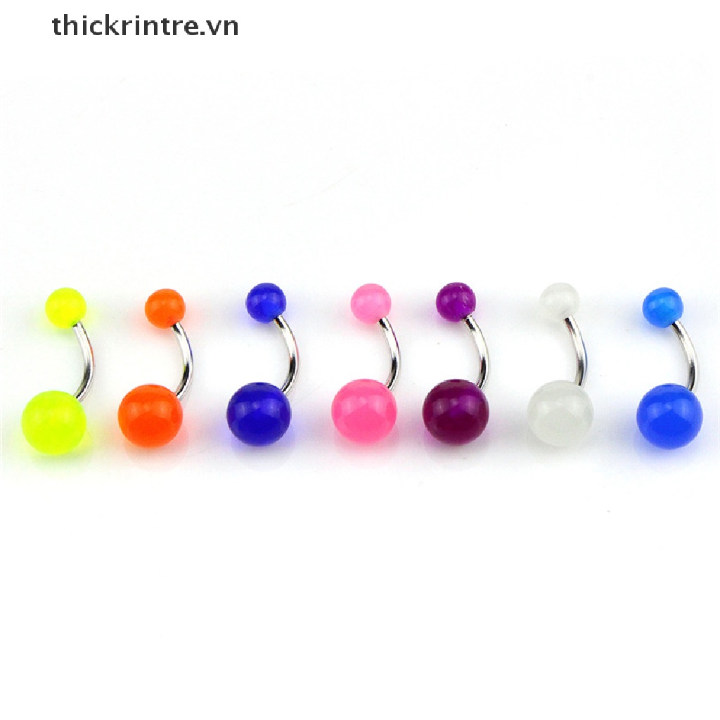 Set 7 Khuyên Rốn Dạ Quang Cá Tính Độc Đáo