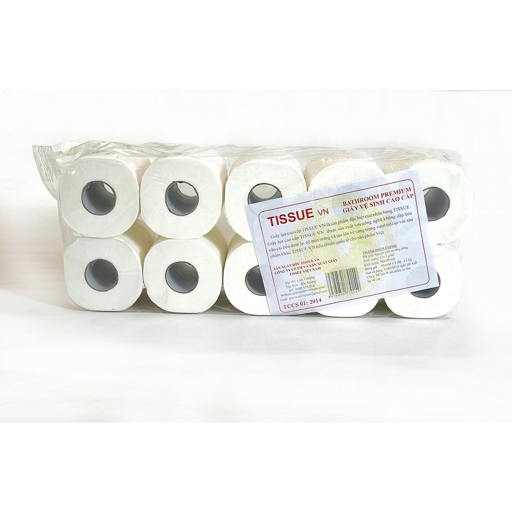 Giấy vệ sinh Tissue 10 cuộn 3 lớp