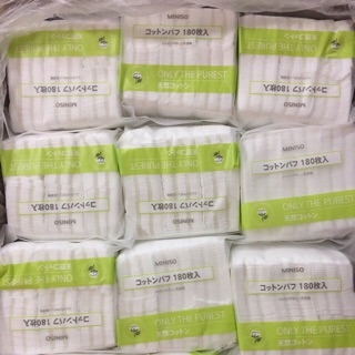 Bông Tẩy Trang Miniso Only The Purest 180 Miếng