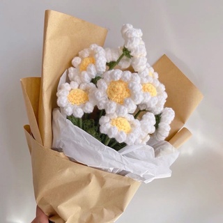 Bó hoa móc len handmade
