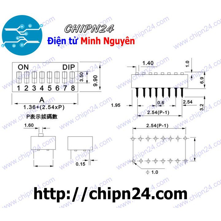 [4 CÁI] Công tắc bit 3p ĐỎ (Switch 3)