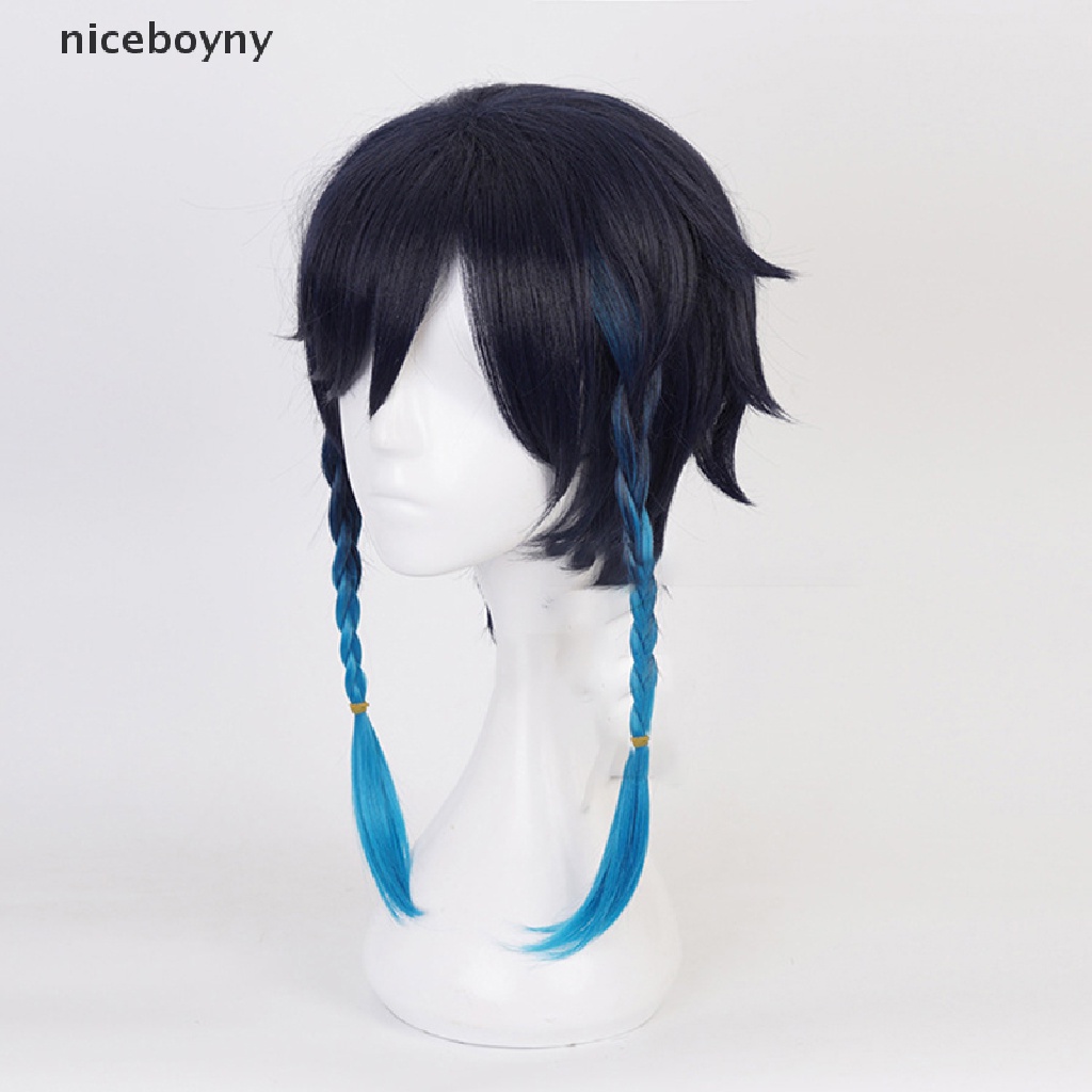 Tóc Giả Niceboyhn Màu Xanh Dương gradient Bền Bỉ