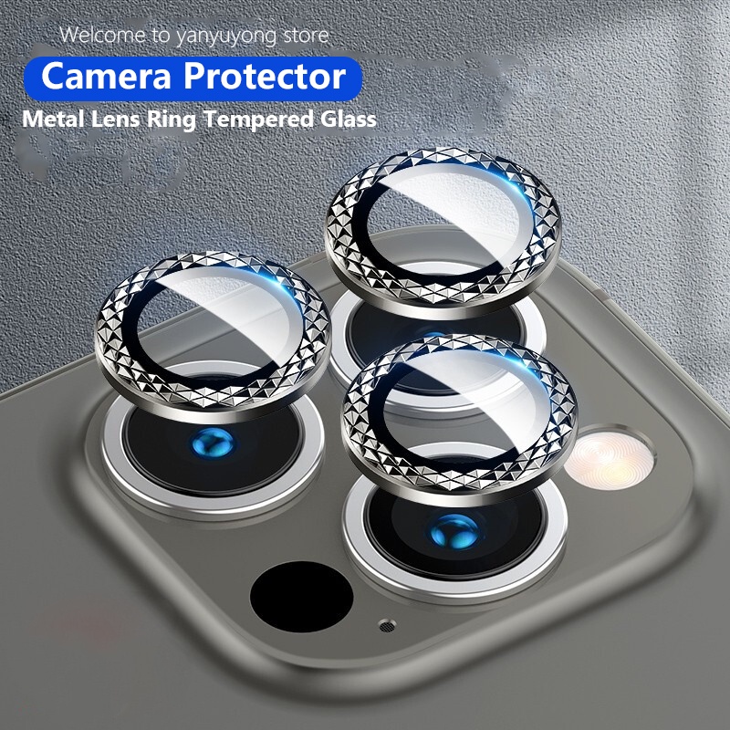 Miếng kính cường lực bảo vệ camera sau chống sốc thích hợp cho iPhone 11 12 13 Pro Max 13 12 Mini