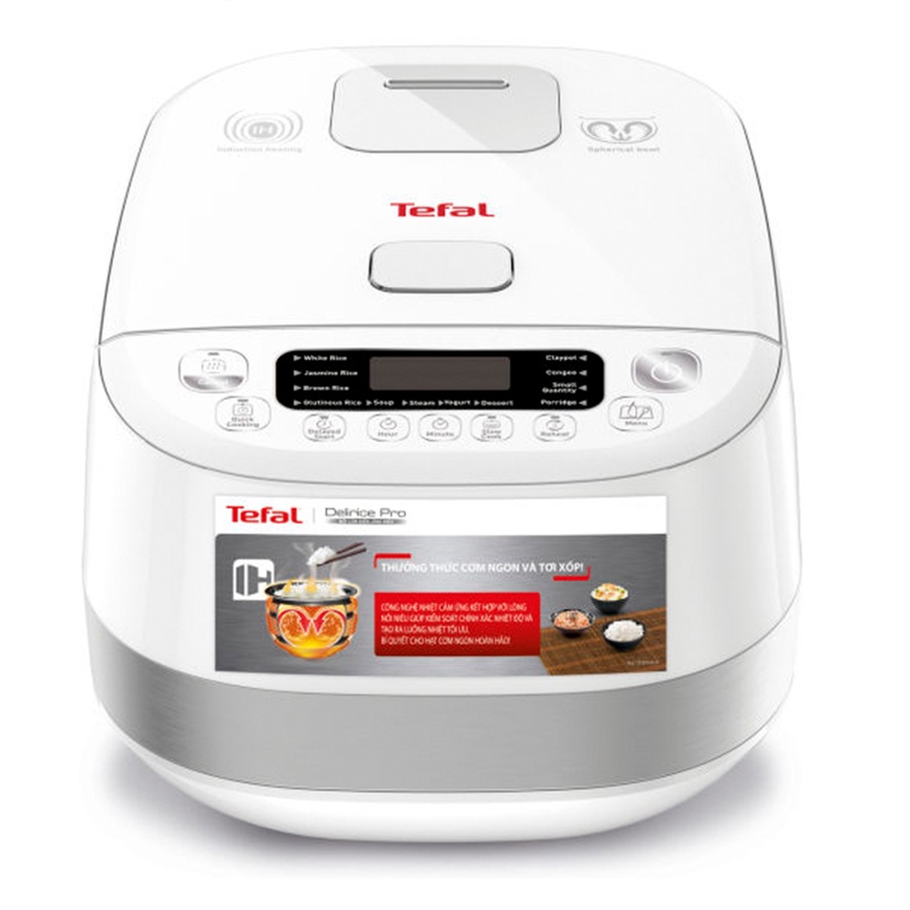 Nồi cơm điện cao tần Tefal 1.5 lít RK808168 Công suất 1200W, Giữ ấm 12 tiếng, Hẹn giờ 24 tiếng