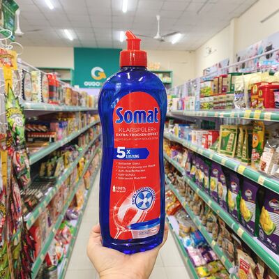 Viên rửa bát Finish All in 1 - Bộ sản phẩm Somat muối rửa