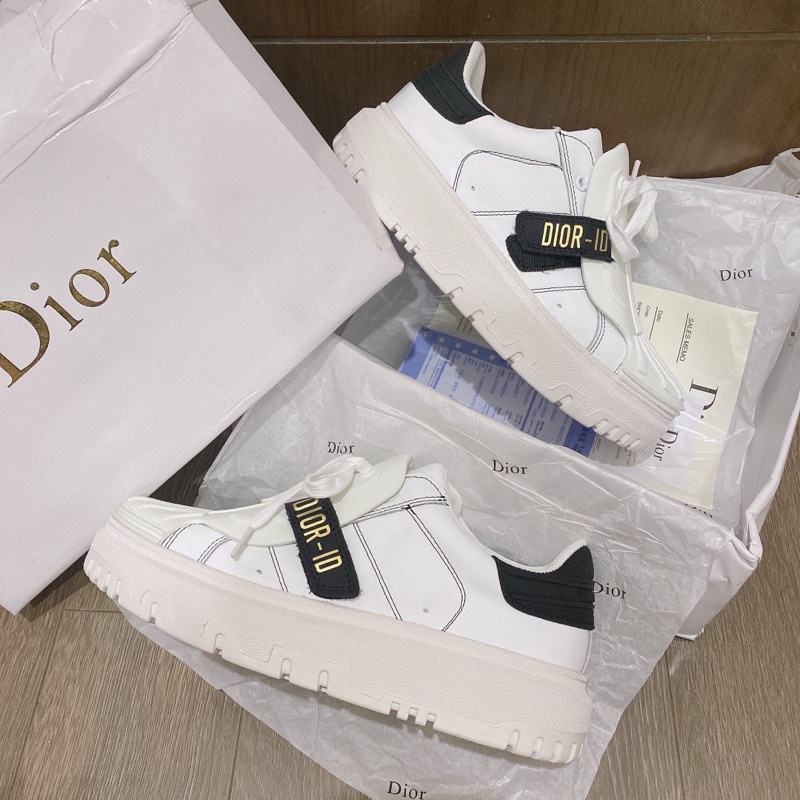 GIẦY DIO ID WHITE BLACK SNEAKER ĐỘN ĐẾ LAI AU CAO CẤP