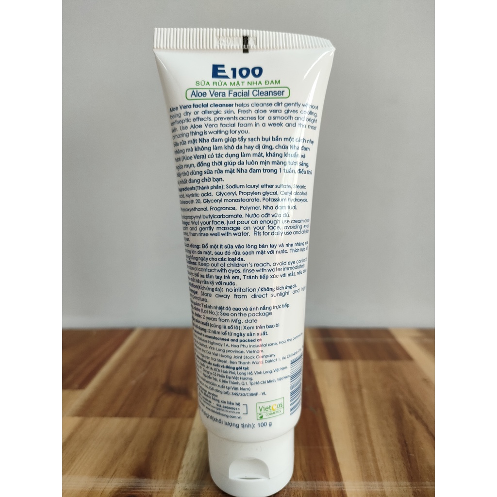 Sữa rửa mặt E100 NHA ĐAM 100g