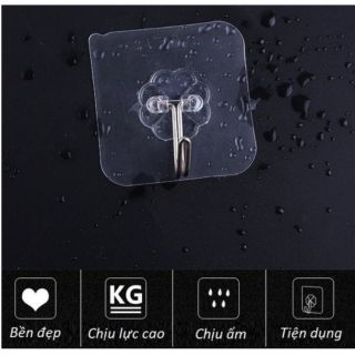Móc hít dán tường trong suốt